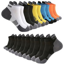 Mens Trainer Socks Ankle Liner Low Cut 6 Pairs Cotton Rich Gym Sports Sock 6-11
