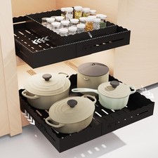 Expandable Pull Out Cabinet Organizer - Adjustable Width 12-18"  Depth 13-23...