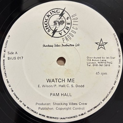 Pam Hall WATCH ME 12'' single