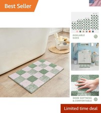 Bath mats for Bathroom Non Slip, Fluffy Absorbent Microfiber Bath mat Washabl...