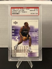 Jarron Collins 2001 UD Flight Team Rookie Air /500 Card #104 PSA 10 Gem Mint