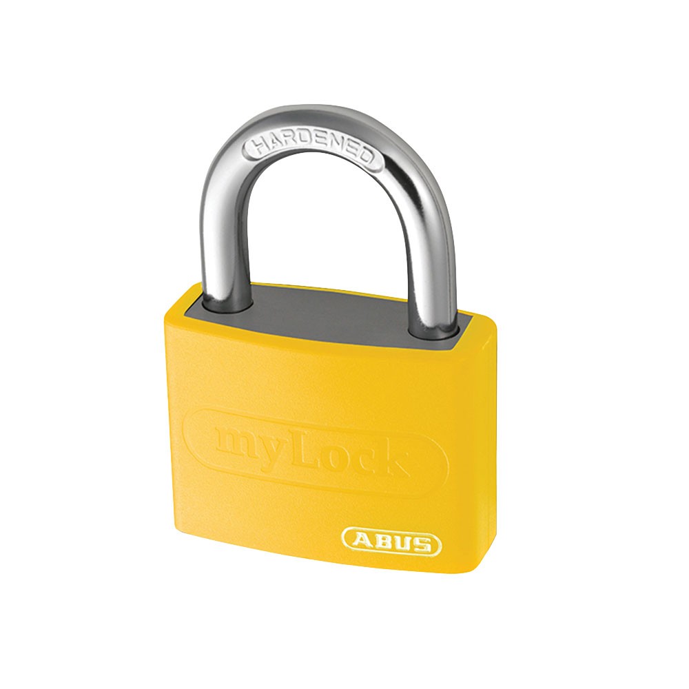 ABUS T65AL/40mm My Lock Aluminium Padlock Yellow Keyed Alike 6401