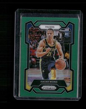 2023-24 Panini Prizm #154 Isaiah Wong Prizms Green