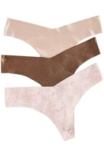 Commando 3-pack Women's Precious Metals Thong Multi