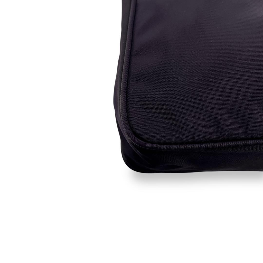 PRADA Accessory Pouch Triangle Logo One Shoulder Bag Nylon Purple Y2K thumbnail 6