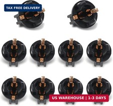 10 Pcs T10 Twist Lock Socket Miniature Wedge Base Bulb Holder Universal Sunroo