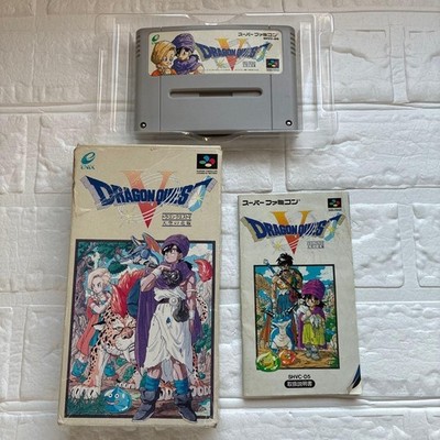 Dragon Quest V Tenkuu no Hanayome Super Famicom SFC SNES CIB Japan Gebraucht