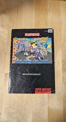 SUPER NINTENDO SNES Anleitung Chester Cheetah US Version