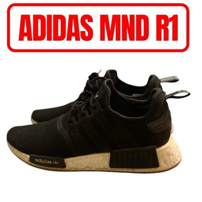 Adidas Black Gum NMD R1 Shoes Men s Size 8 Walking Athletic Running Sneakers