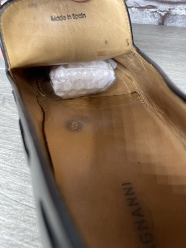 Mocassini eleganti Magnanni Remo neri in pelle nappa scarpe uomo taglia 14M US/47EU - Foto 24 di 24