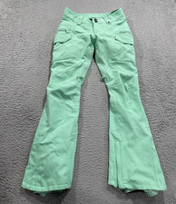 Burton Snow Pants Womens XS Green DRYRIDE Insulated Waterproof Snowboard Ski