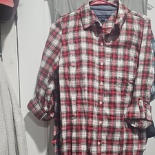 Red Plaid Womens Shirt