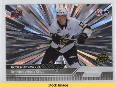2023-24 Upper Deck CHL Stars Outburst Roger McQueen #318 READ 1ib0