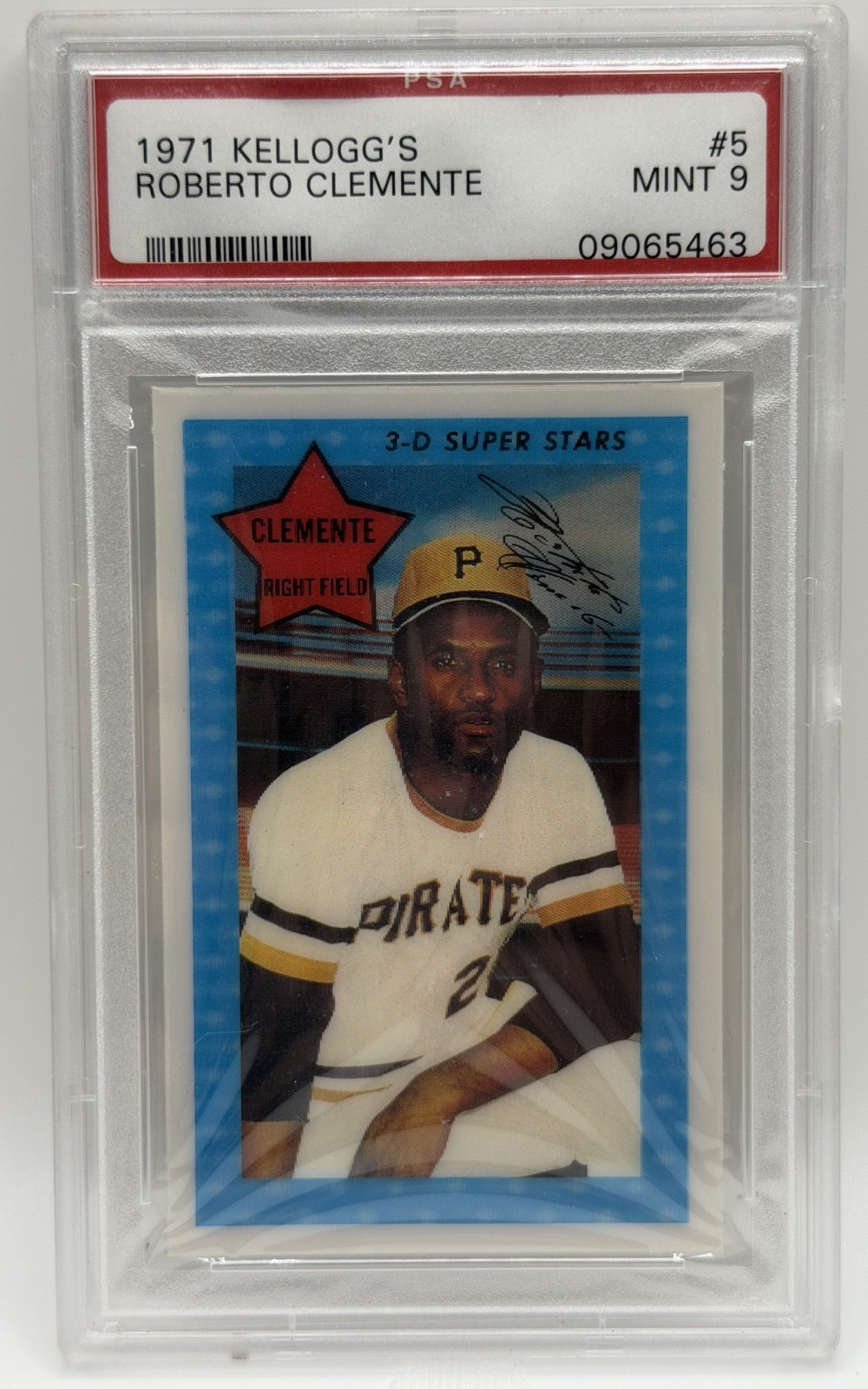 1971 Kellogg's Roberto Clemente (HOF) (#05) PSA 9