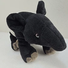 Wild Republic Malayan Tapir Plush 11" stuffed animal toy Black Gray Educational