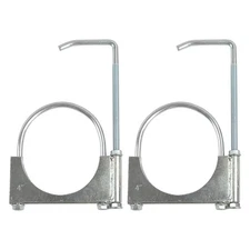 2PCS 4" Universal Adjustable Clamp On Exhaust Hanger Fits 4" Exhaust Pipe