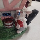 Vintage Disney Ceramic Alice In Wonderland “Stuck In A House” Cookie Jar NEW NIB — photo 5