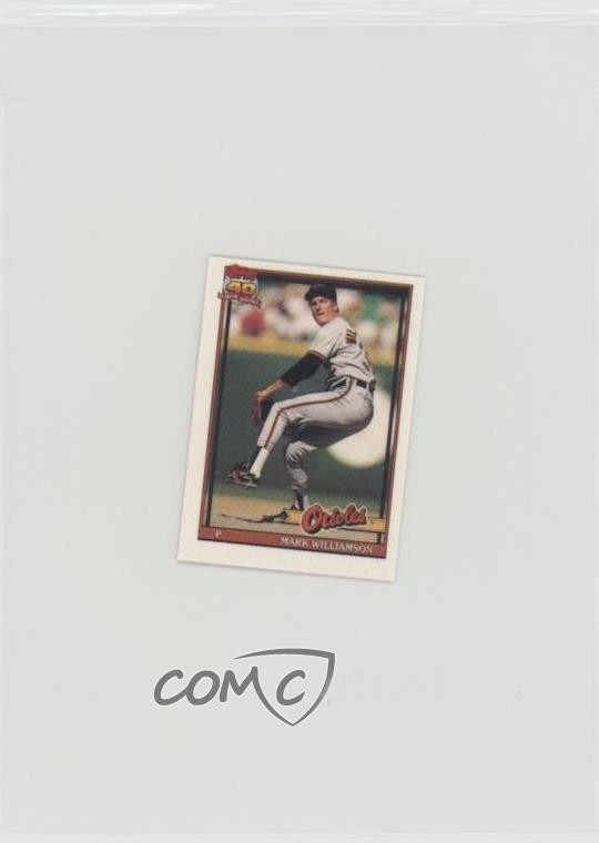 1991 Topps Micro Mark Williamson #296 fm0