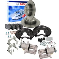 2X Bosch Bremsscheiben 253Mm + BeläGe + Rep-Satz Hinten FüR A3 8P Leon Golf 5 6