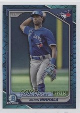 2024 Bowman Chrome Prospects Blue Reptilian Refractor 52/150 Arjun Nimmala s3g
