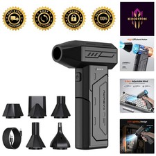 Rechargeable 3-Speed Air Duster with LED Light - Ultimate Dust Removal Tool