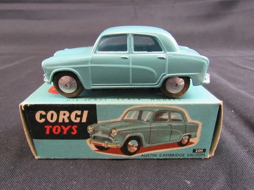 Vintage Corgi 1:48 Diecast #201 Austin Cambridge Saloon MIB MM855