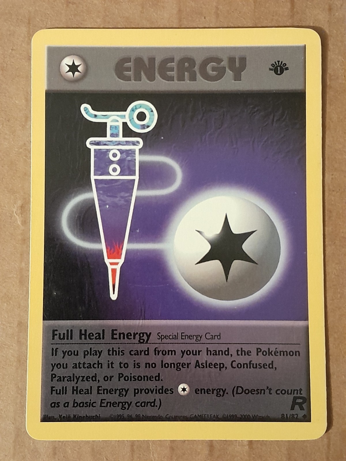 Pokemon Full Heal Energy 81/82 Team Rocket 1st Edition LP See Pictures