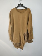 Made In Italy Tunic Top 18 16 Mustard Langelook Long Sleeve Casual Cotton Aline