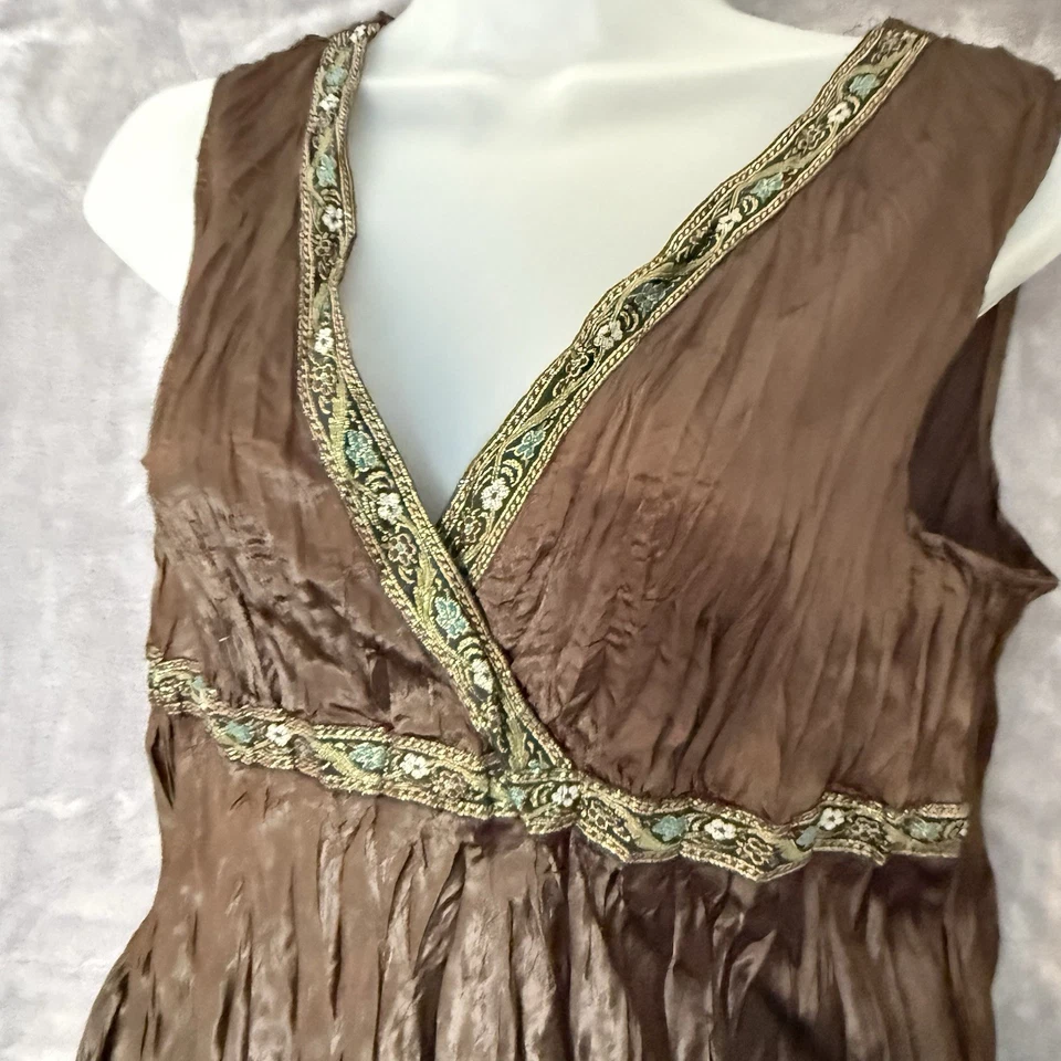 Blusa Babydoll Vintage Cato Feminina Y2K Fada da Floresta Grunge Marrom Tamanho M Goblincore - Imagem 4 de 4