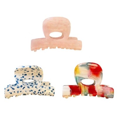 Feminine Hair Claw Clip Acetate French Style Lightweight Secure Grip for Women