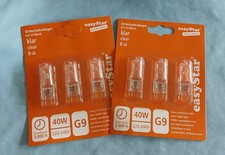 2x 3St. Easy Star Hochvolt Halogen G9r 40Watt klar Set