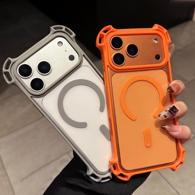 Shockproof Protective Phone Case for iPhone 17 Air Pro Max Transparent Magnetic