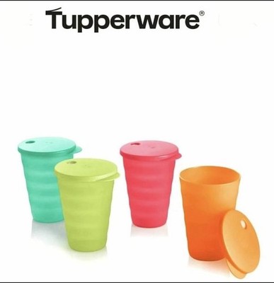 TUPPERWARE IMPRESSIONS 16 OZ TUMBLERS - MIXED COLORS