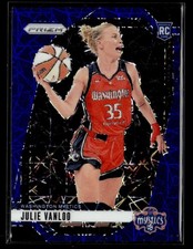 2024 Panini Prizm WNBA #42 Julie Vanloo Blue Velocity Prizms Rookie card