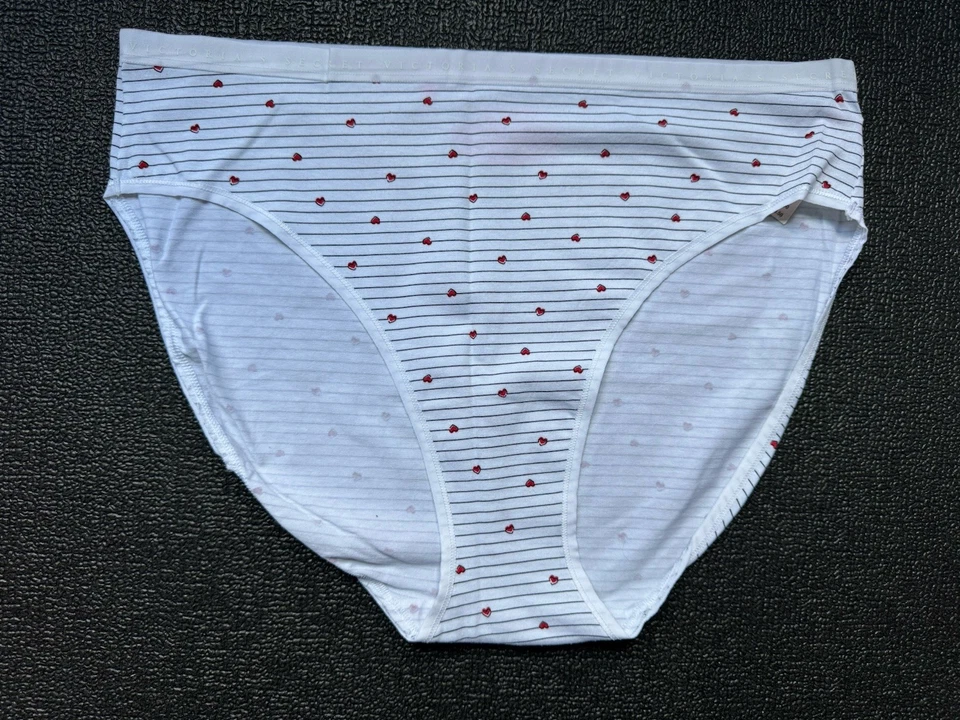 Lot 5 Victoria's Secret XL High-Leg Brief Panty Cotton Logo Bundle Pack - Image 4 of 4