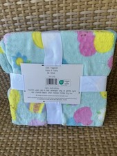 Peeps Plush Throw Blanket 50 x 60 Easter Bunny Pastel Fleece Blanket NEW