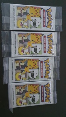 4x Pokemon General Mills Cereal 25th Anniversary Sealed Booster Pack 