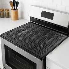 Stove Top Covers for Electric Stove, Heavy Duty Silicone Stove Mat for Gas, Glas