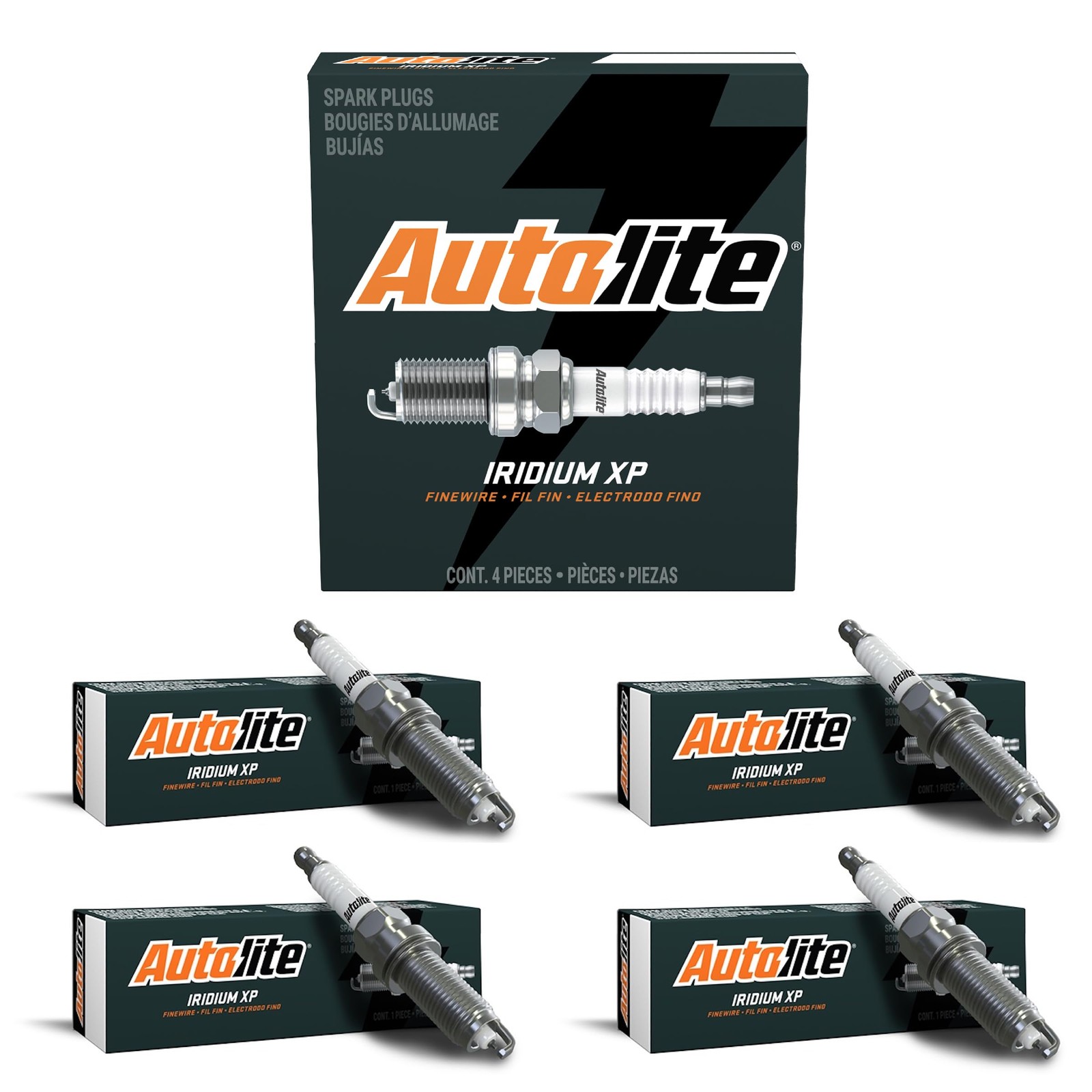 Autolite XP5224 Iridium Spark Plugs, 4 Pack - High Performance Automotive