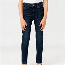 Girls Blue Denim Stretch Jeans sz 8-10 SLIM by Celebrity Pink