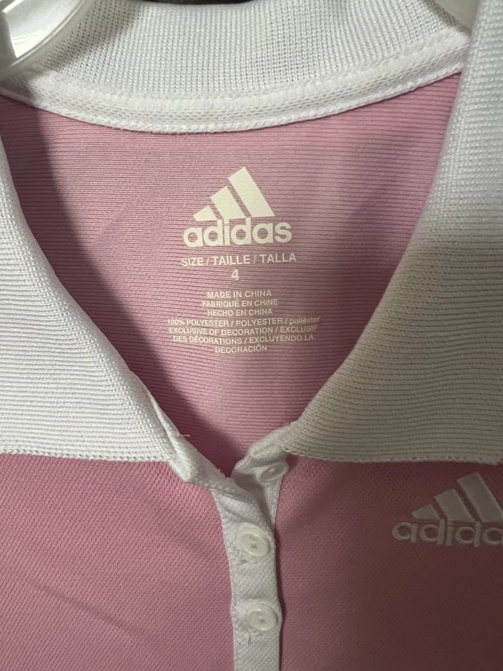 Adidas Girls Pink Tennis Dress Size 4 - Image 2 of 4