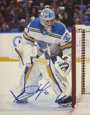 Joel Hofer Signed 8x10 Photo! St Louis BLUES Goalie! Team Canada! W/COA