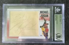 Michael Jordan Chicago Bulls Signed Large Custom Cut AUTO #1/1 BAS BGS Beckett