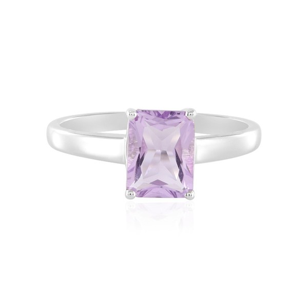 Cavill Damenring Lavendel Amethyst 1,33Ct Silber Platinplattiert Oktagon--image