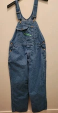 Key Imperial Bib Overalls Men 40X29 Med Wash Farm Ranch Construction Work Wear