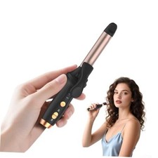 Cordless Curling Iron Hair Curler: Mini USB Rechargeable 4000 0.86 Inch Black