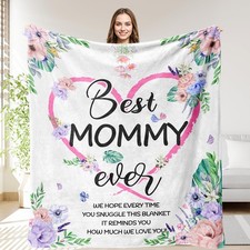 Gifts for Mom Birthday, Blanket Gifts for Mom from Daughter Son, Best Mommy E...