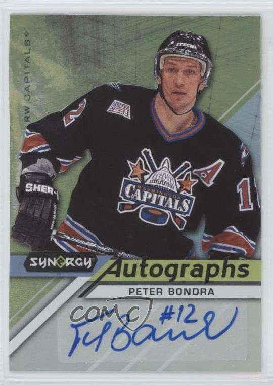 2020-21 Upper Deck Synergy Peter Bondra #A-PB Auto vm9
