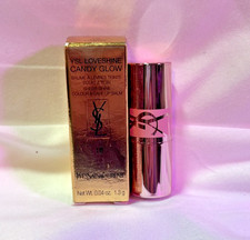YSL Loveshine Candy Glow Sheer Shine Lip Balm 1B Pink Sunrise Mini .04 oz 1.3g