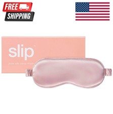 Slip Pure Silk Sleep Mask Pink 100 Mulberry, Soft, Light-Blocking, Adjustab